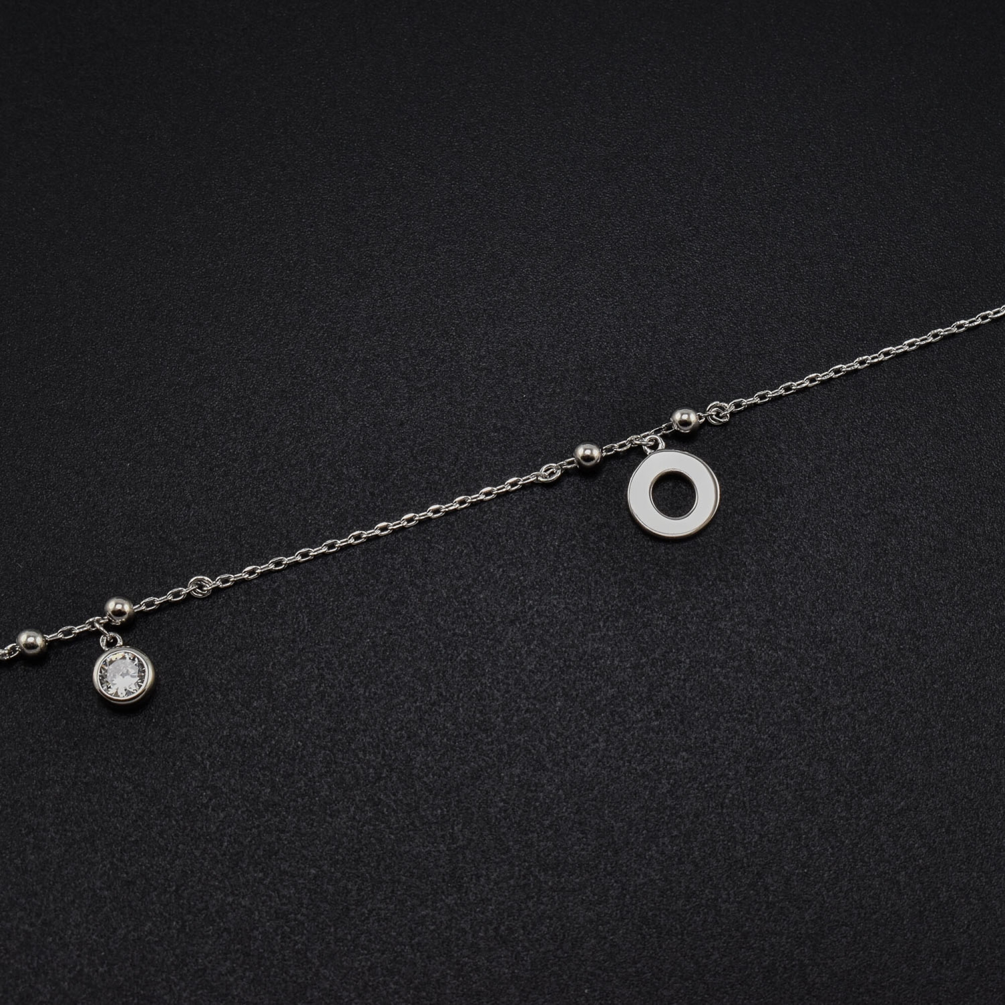 Bratara dama din argint  ”simple elegance” cu cristale swarovski