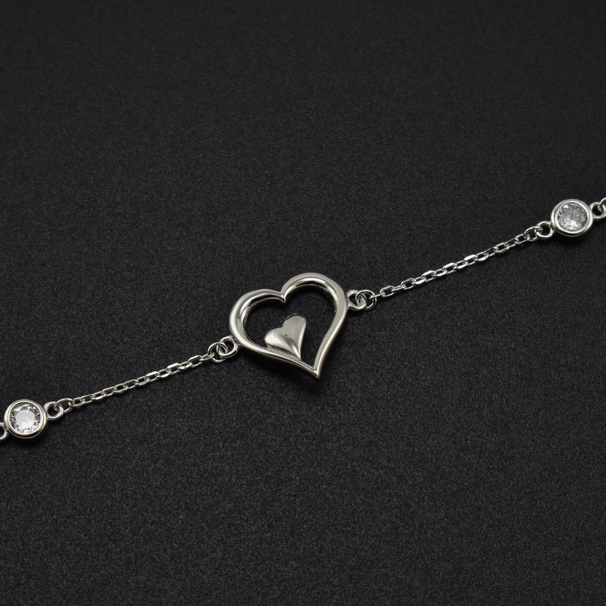 Bratara dama din argint  ”Sweet Heart”