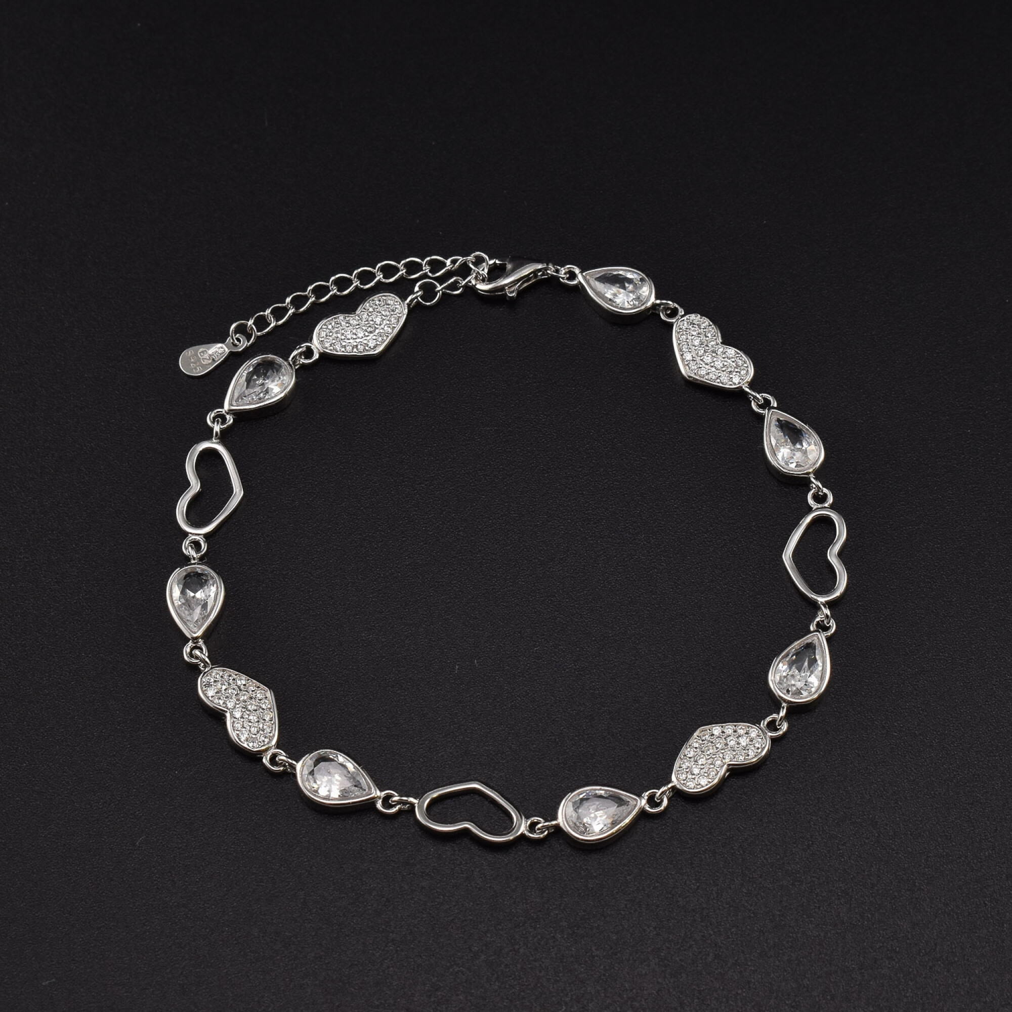 Bratara dama din argint cu cristale swarovski BDAG-B-229