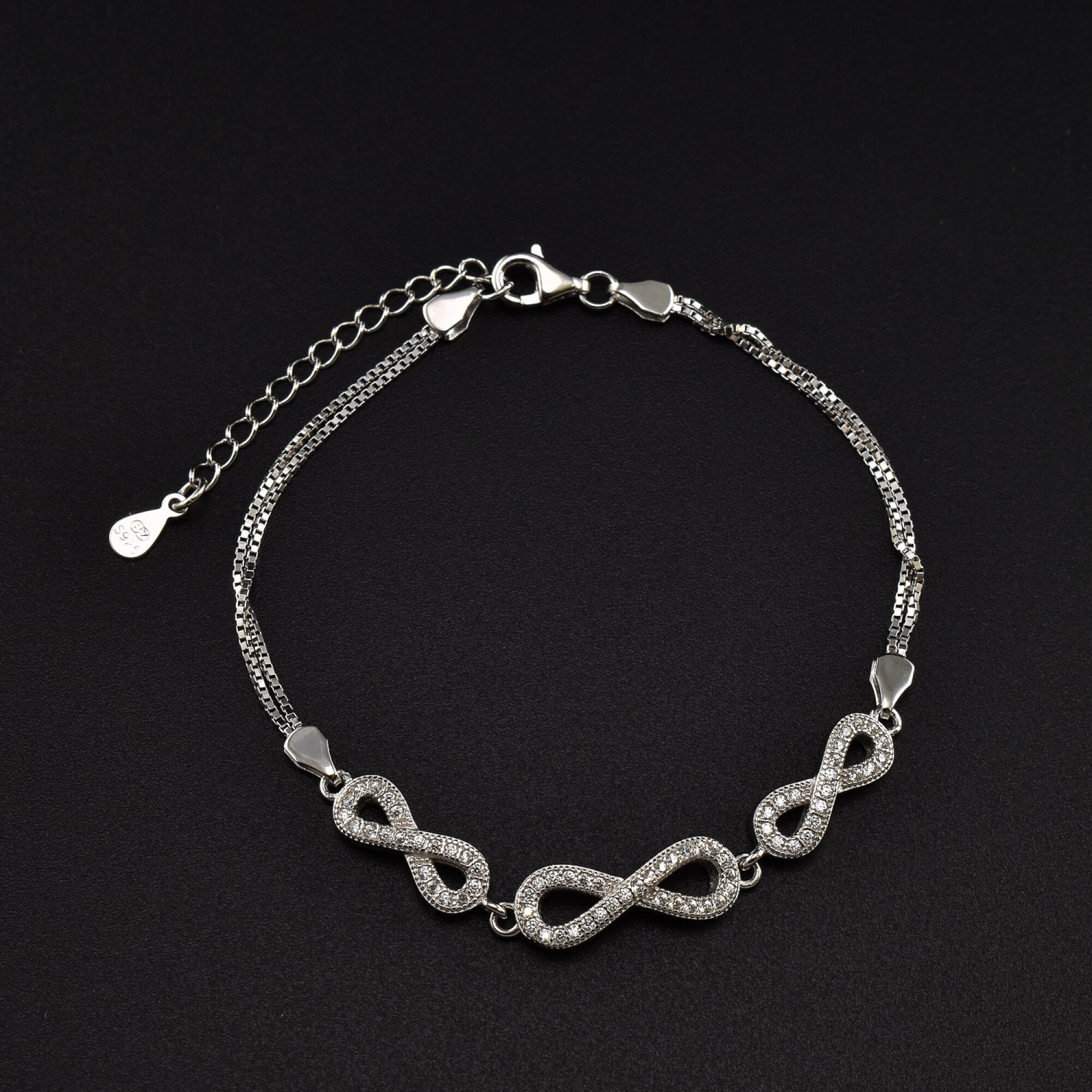Bratara dama din argint cu cristale swarovski BDAG-B-231