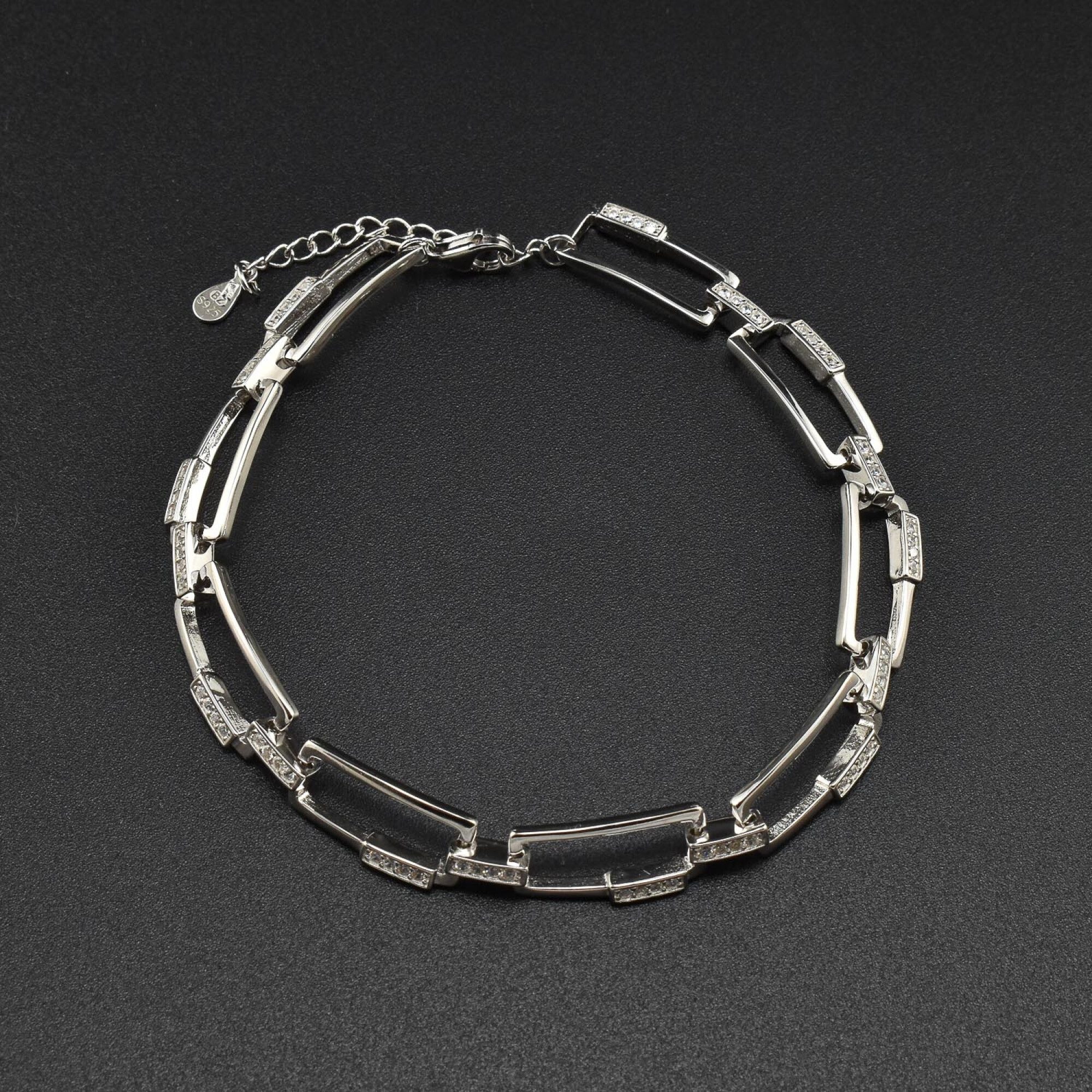 Bratara dama din argint cu cristale swarovski BDAG-B-233