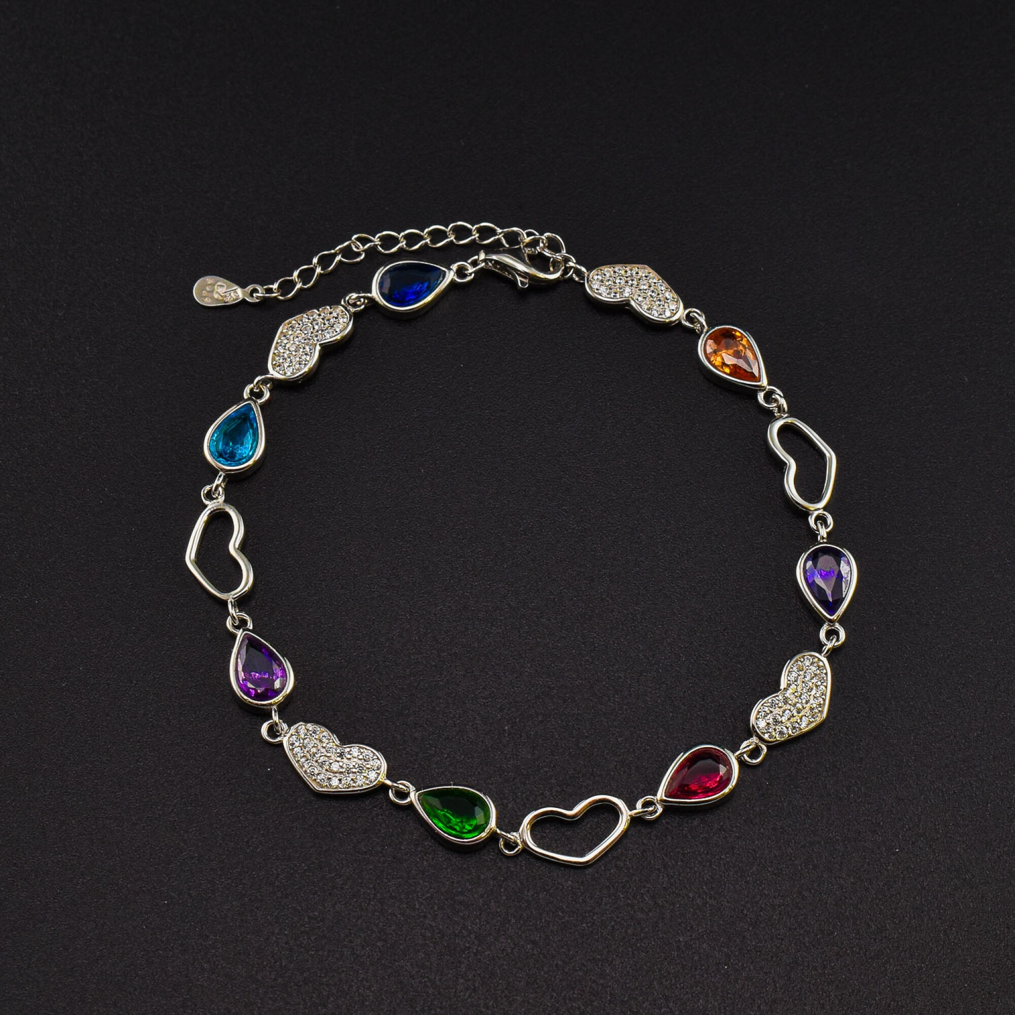 Bratara dama din argint cu cristale swarovski BDAG-B-236