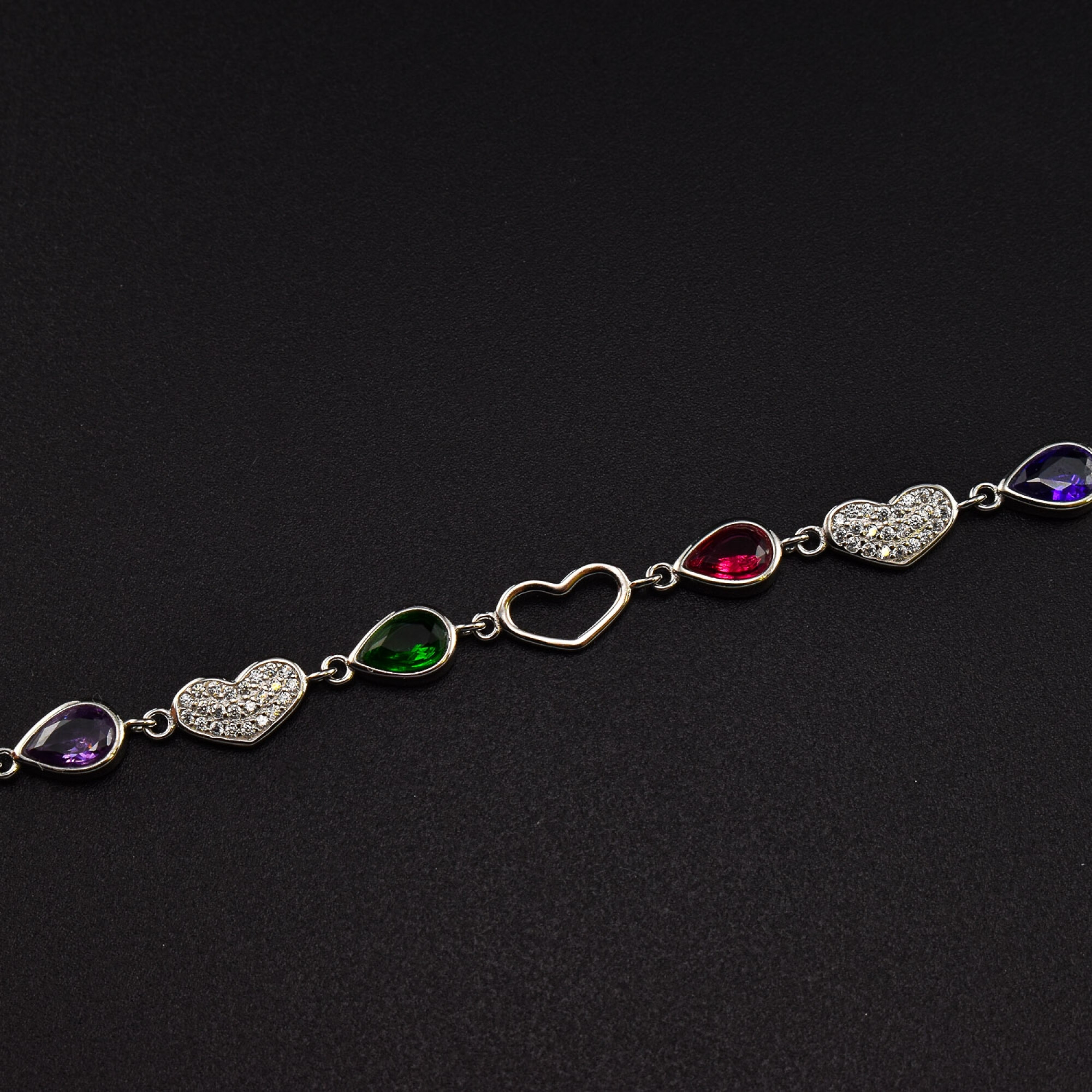 Bratara dama din argint cu cristale swarovski BDAG-B-236