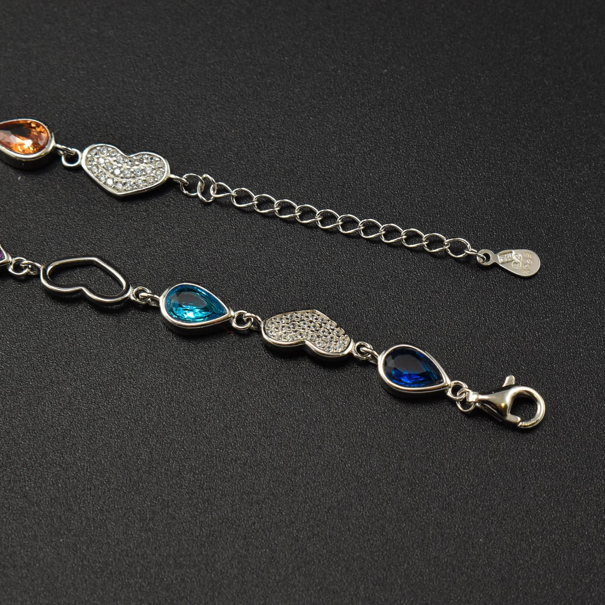 Bratara dama din argint cu cristale swarovski BDAG-B-236