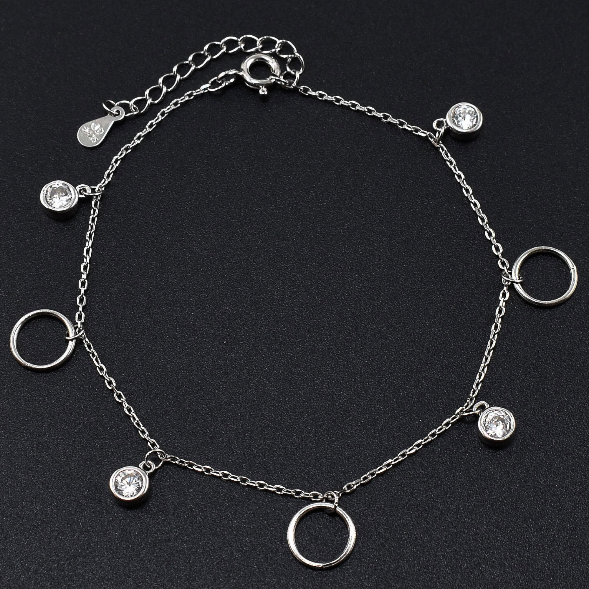 Bratara dama din argint cu cristale swarovski BDAG-B-27