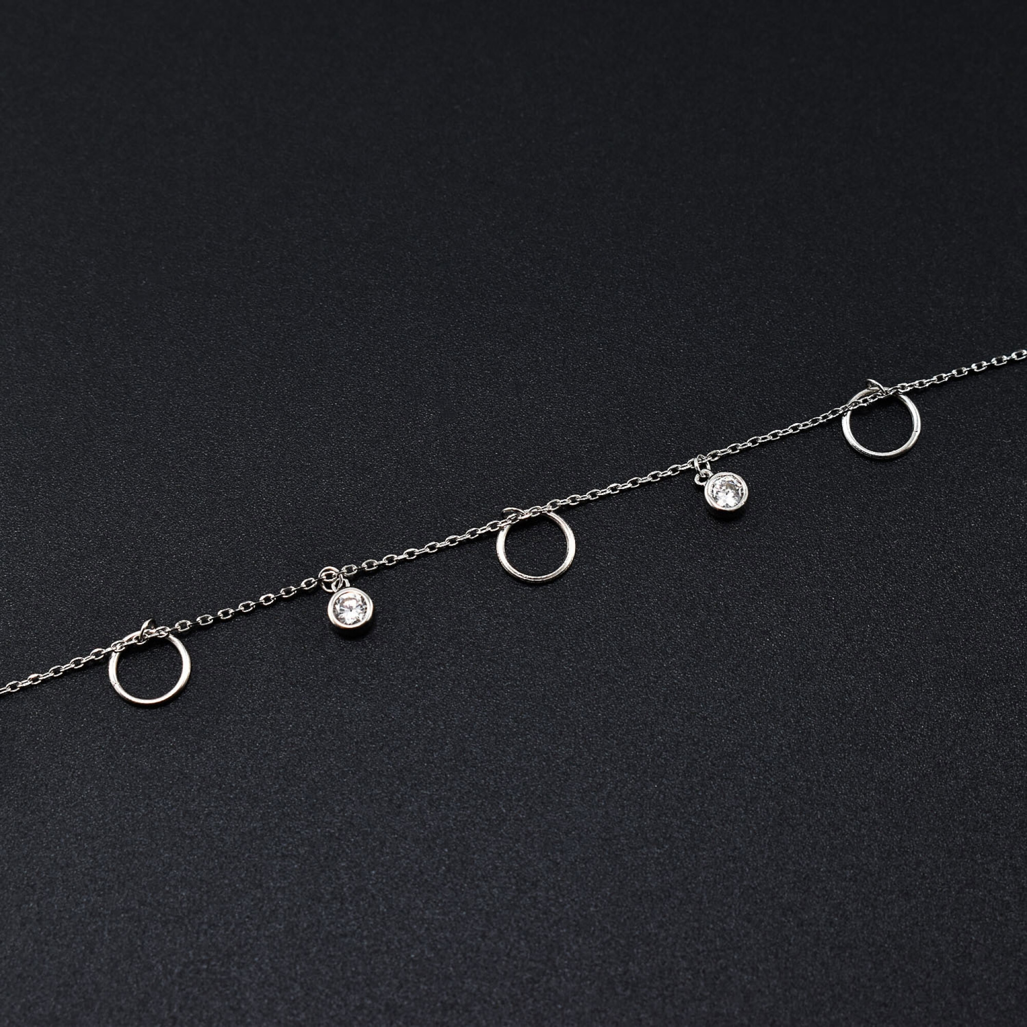 Bratara dama din argint cu cristale swarovski BDAG-B-27