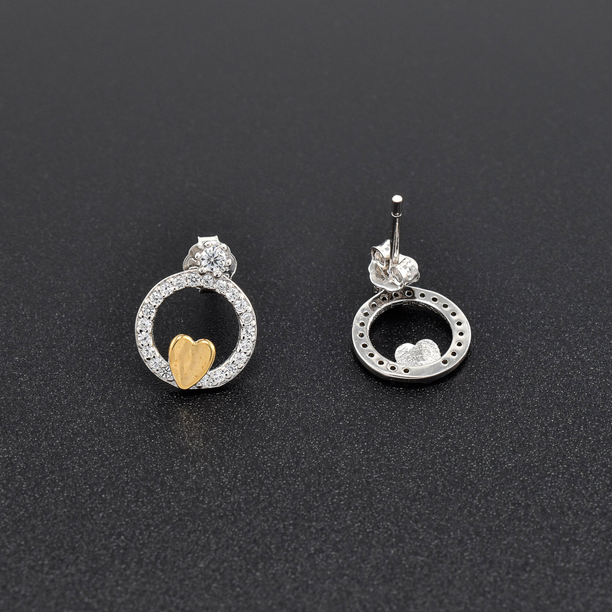Cercei dama din argint placat cu aur 18K BGP-AG-C-06