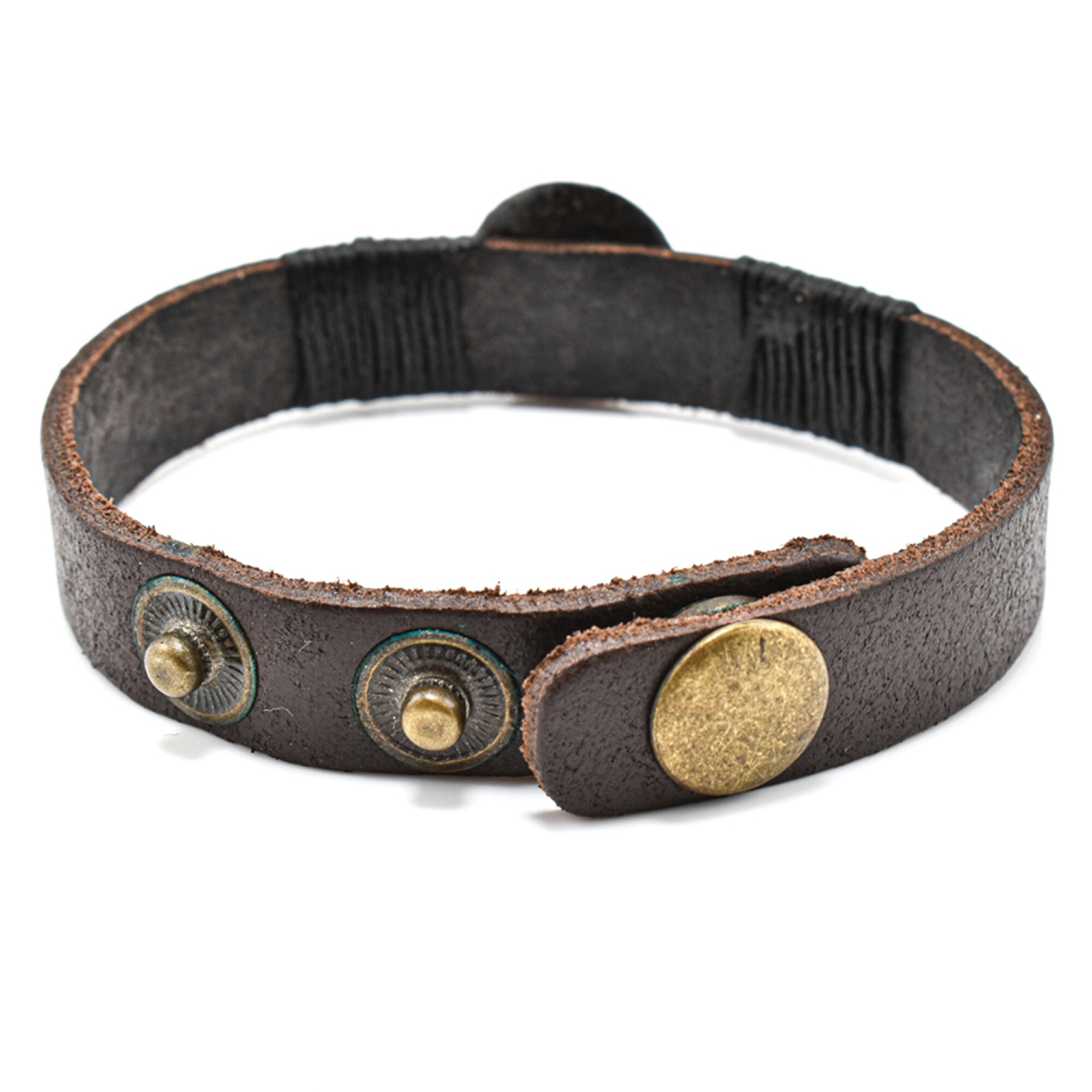 Bratara barbati vintage Yin și Yang din piele naturala 