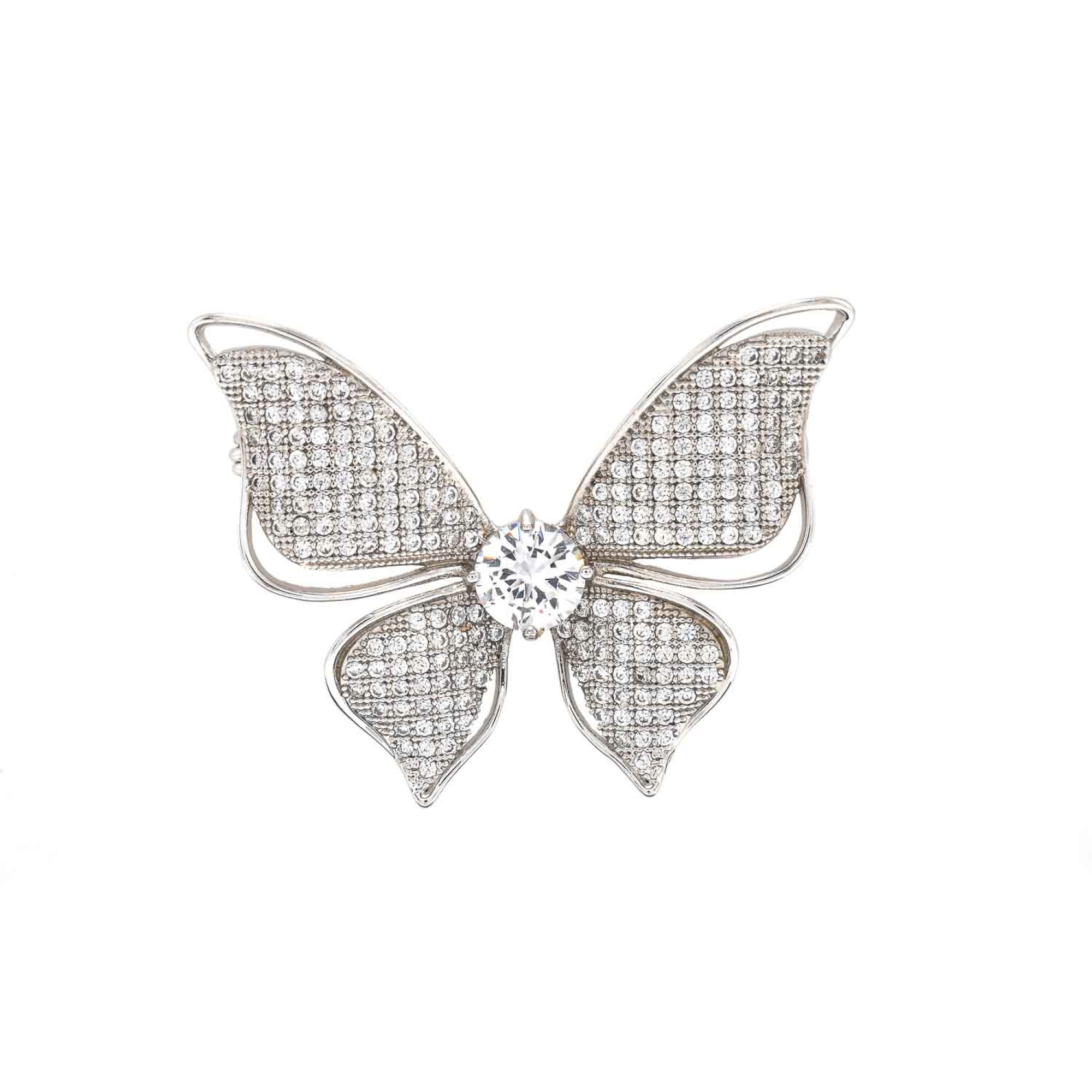 Brosa "Fluture" cu cristale swarovski