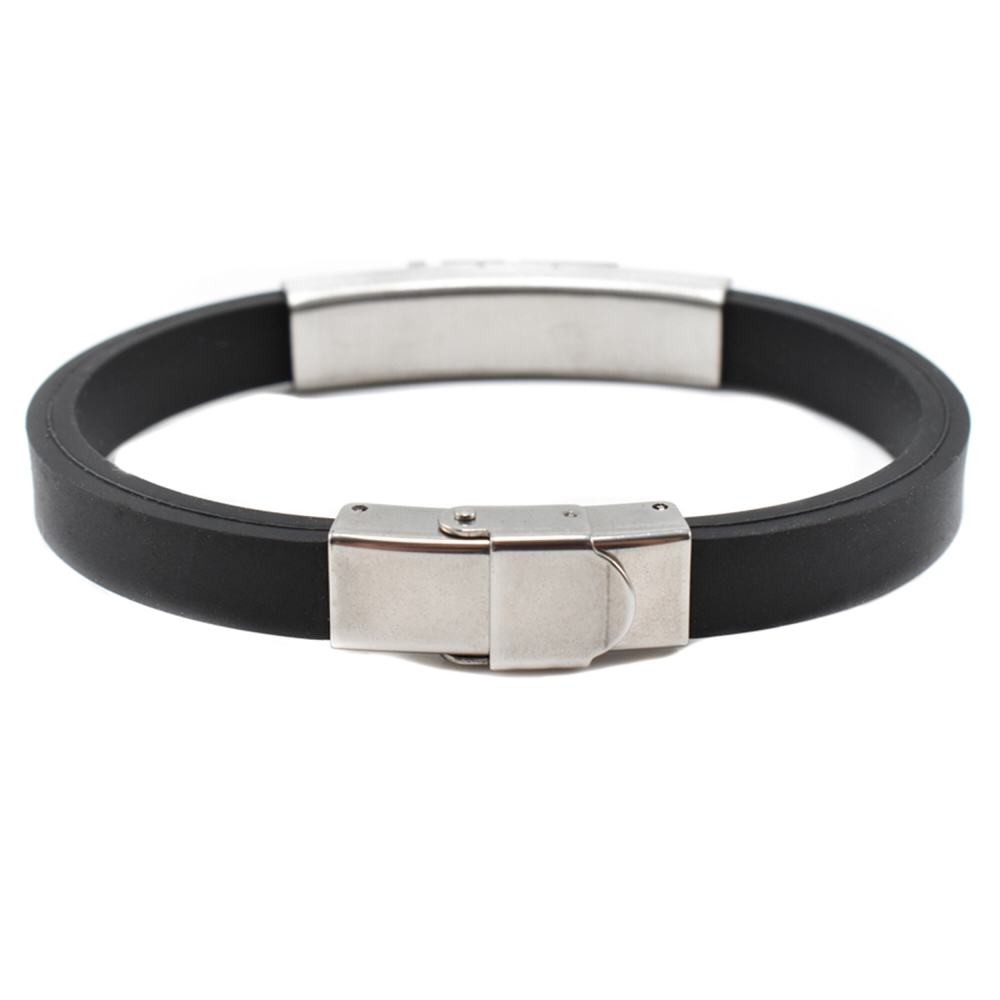 Bratara barbati Stainless Steel din silicon BBB-158