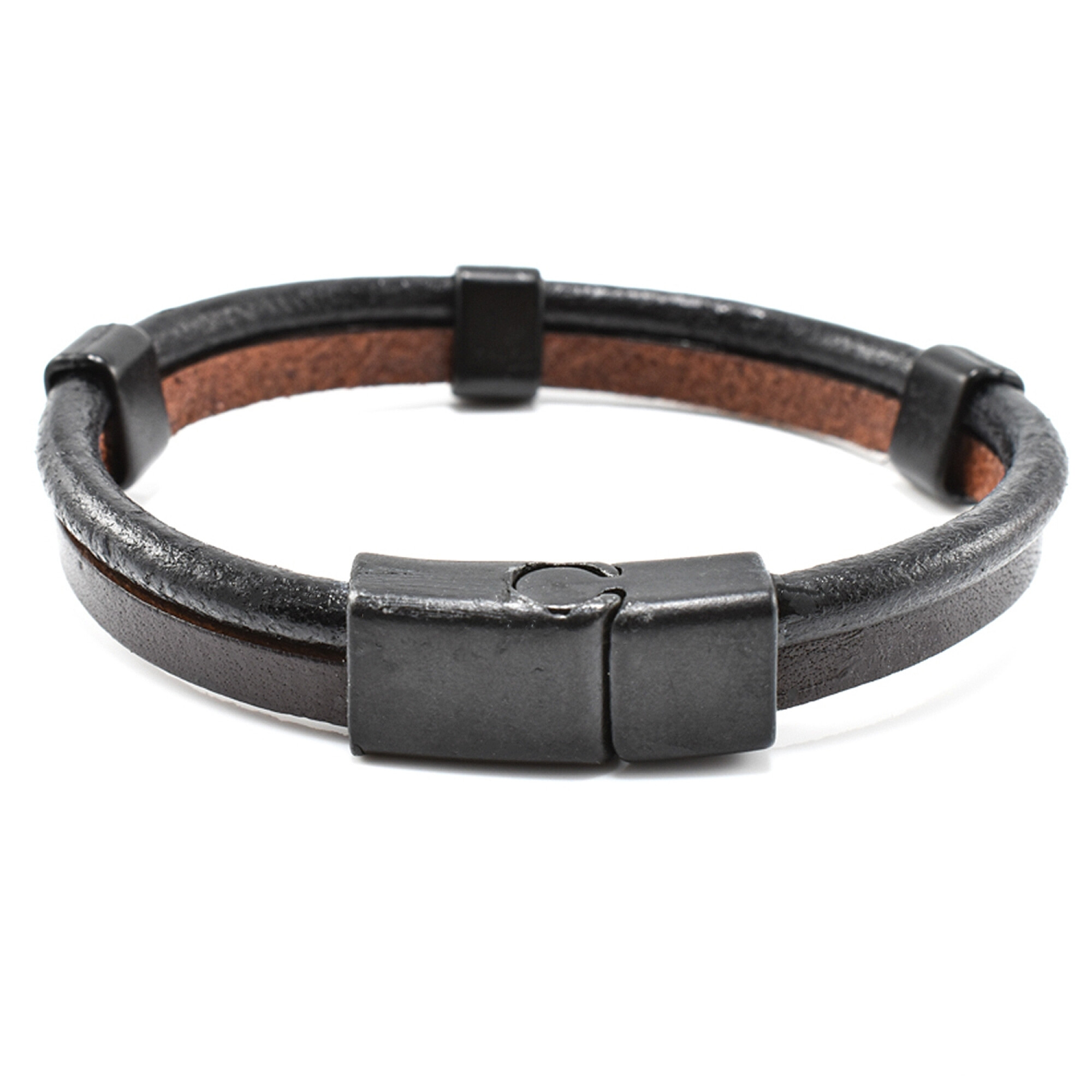 Bratara barbati simpla din piele naturala BBB-223