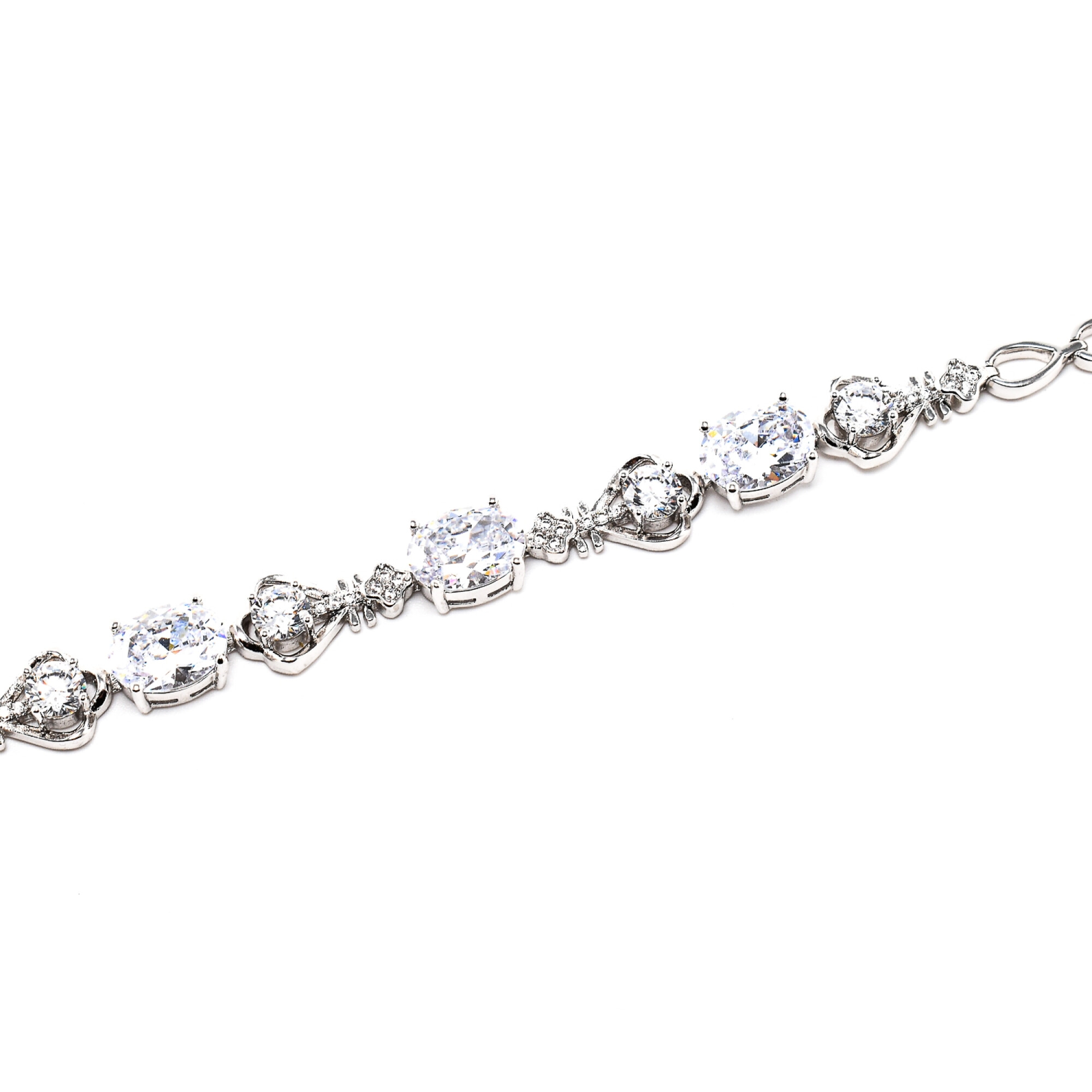 Bratara dama argintie placata cu aur 18k