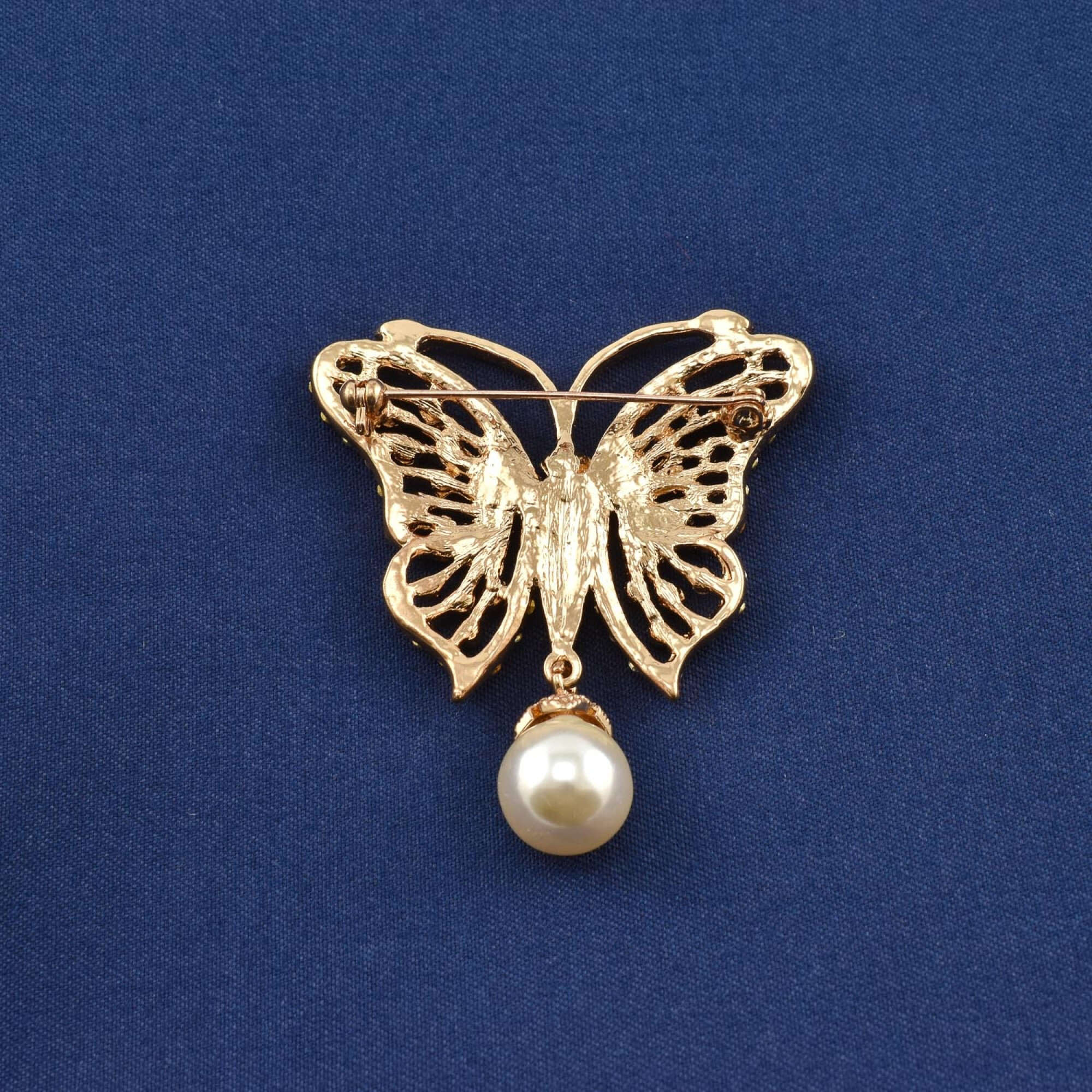 Brosa "Fluture" cu cristale zirconia