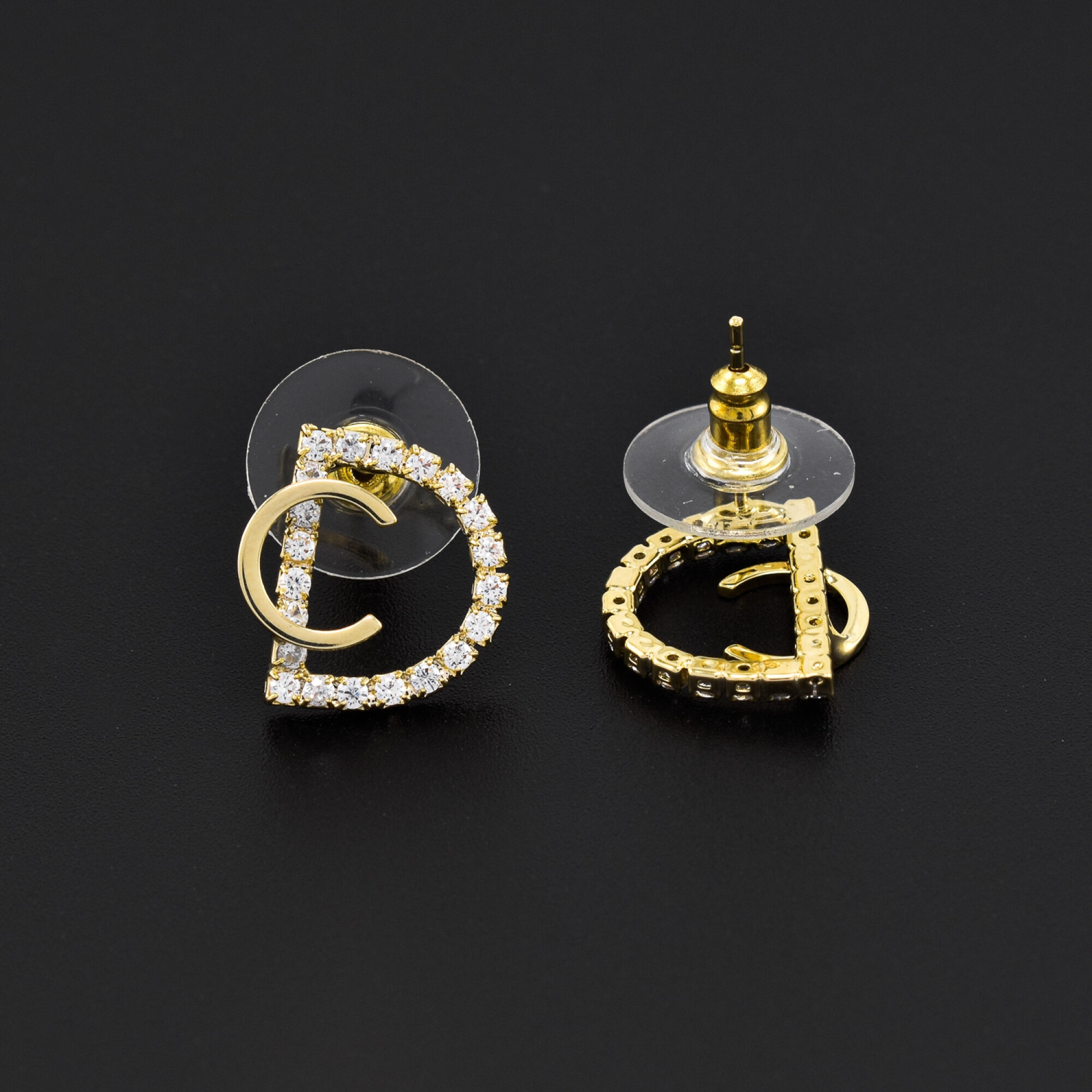 Cercei dama din argint placat cu aur 18K  BGP-AG-C-30
