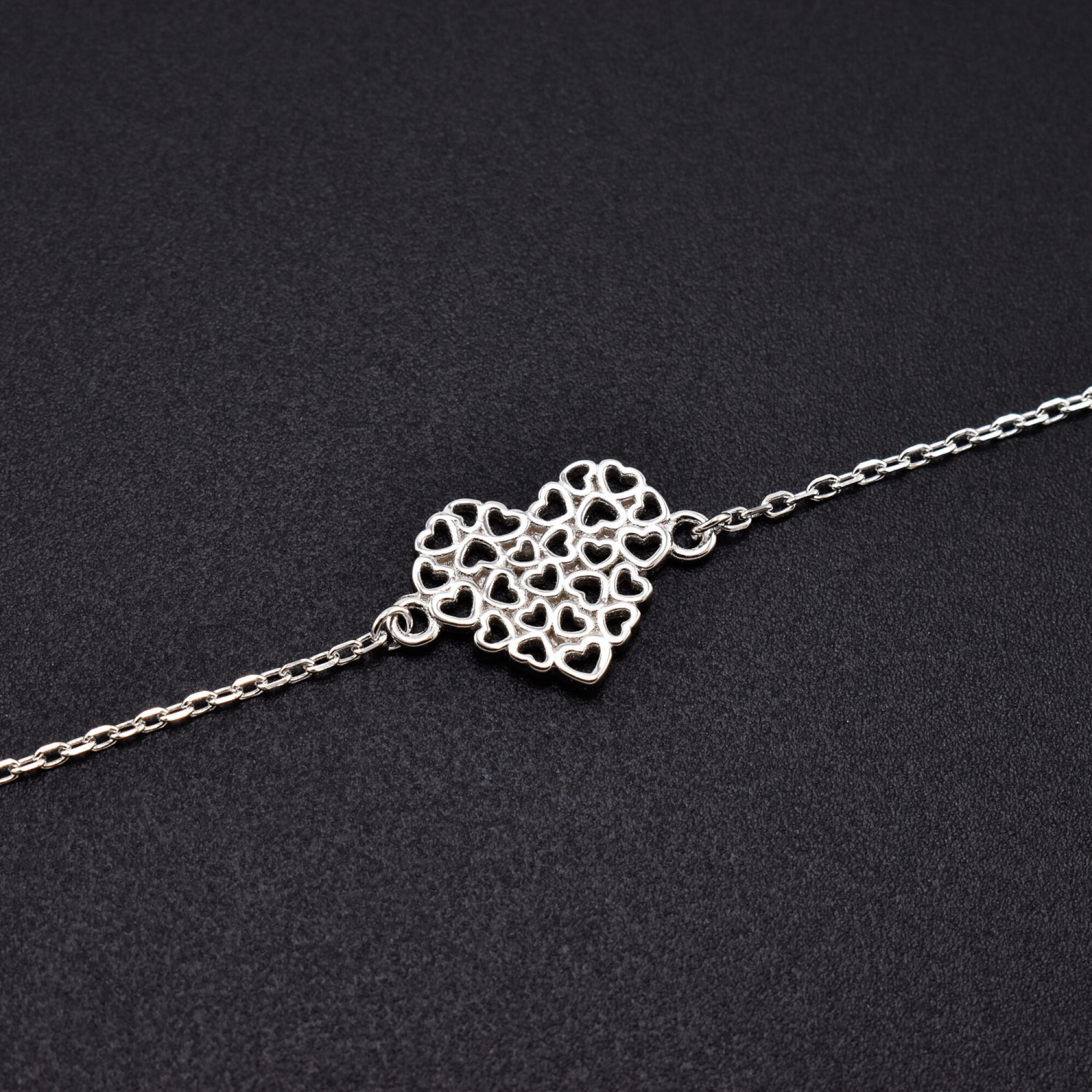 Bratara dama din argint cu accesoriu in forma de inima BDAG-B-97