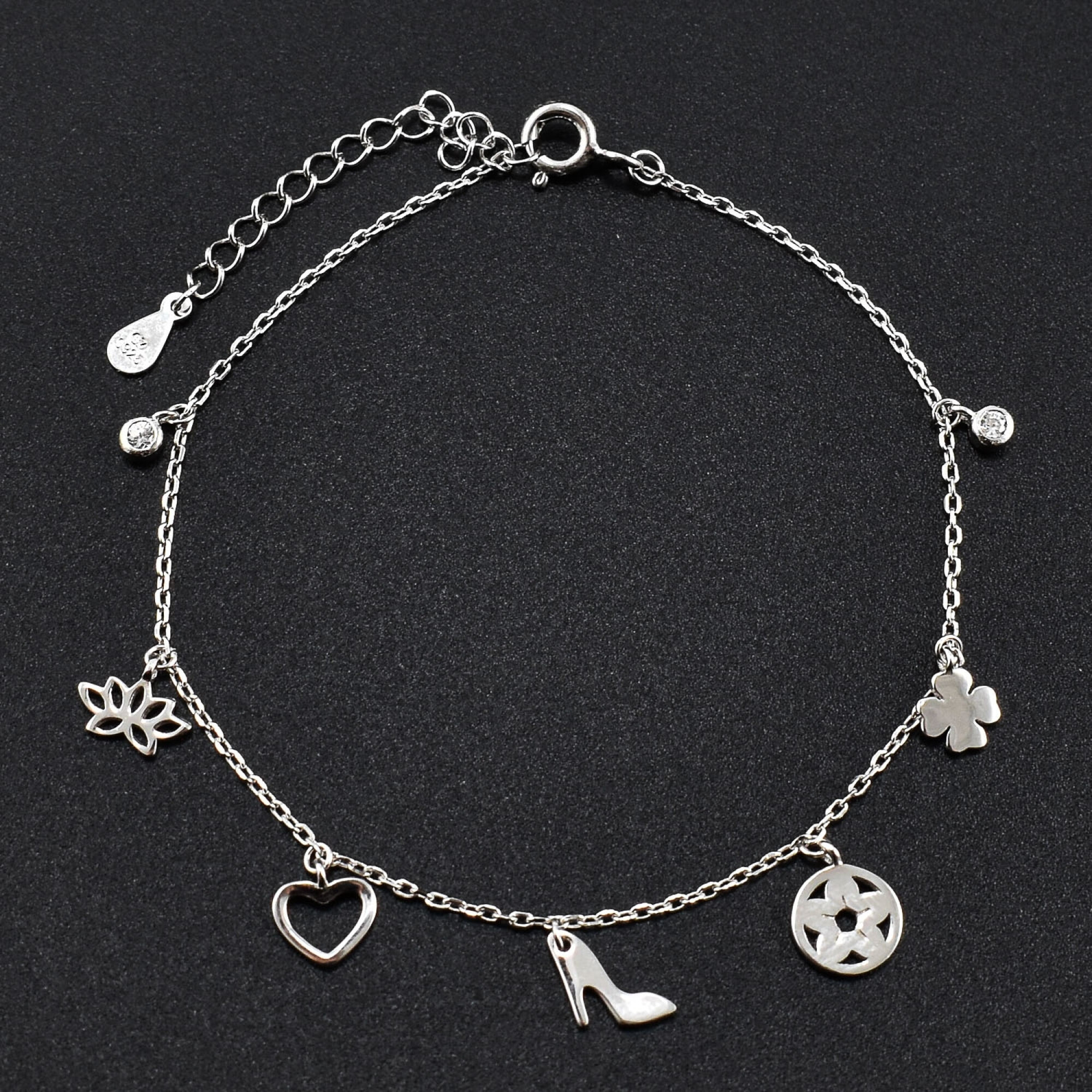 Bratara dama din argint cu cristale swarovski BDAG-B-50