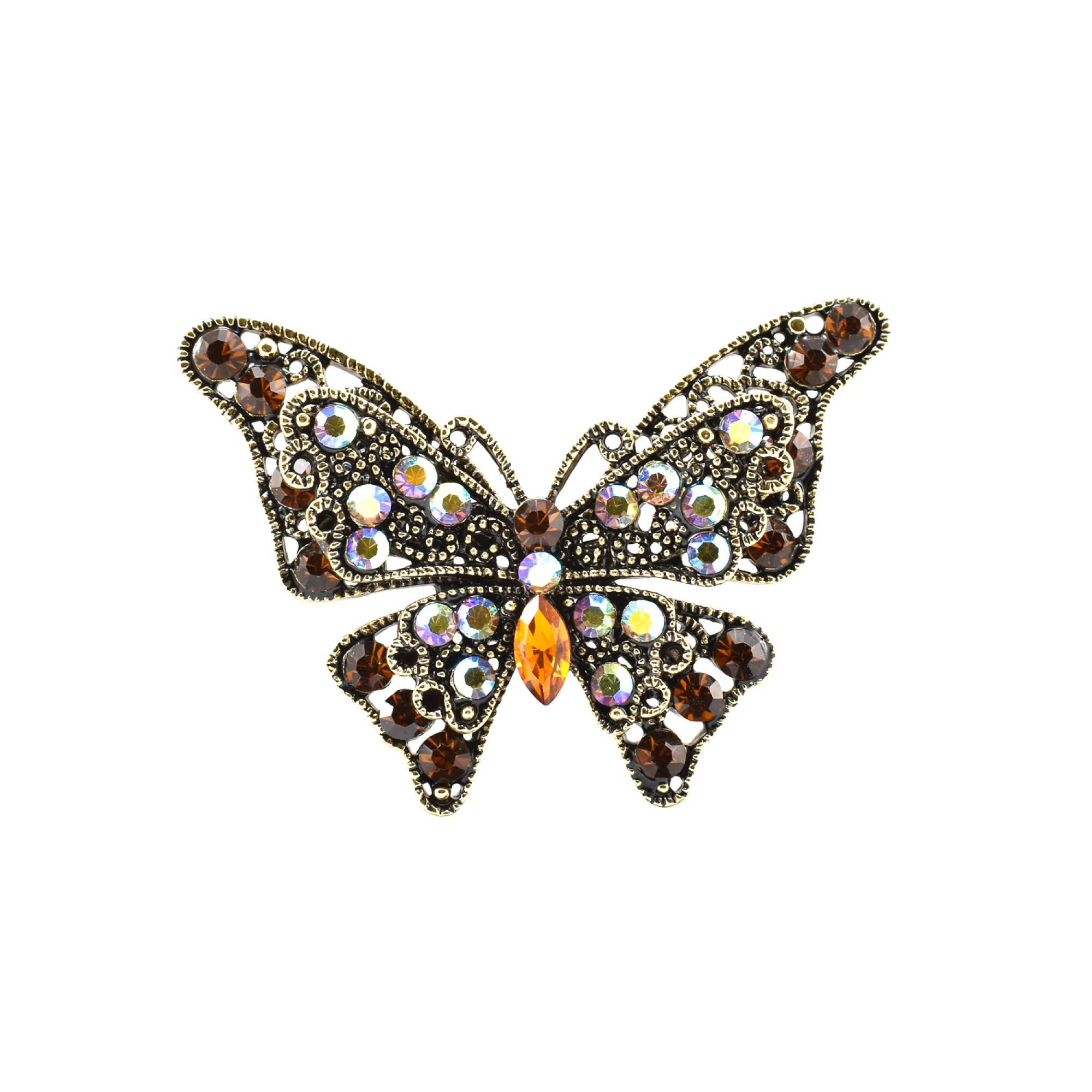 Brosa "Fluture" cu cristale zirconia