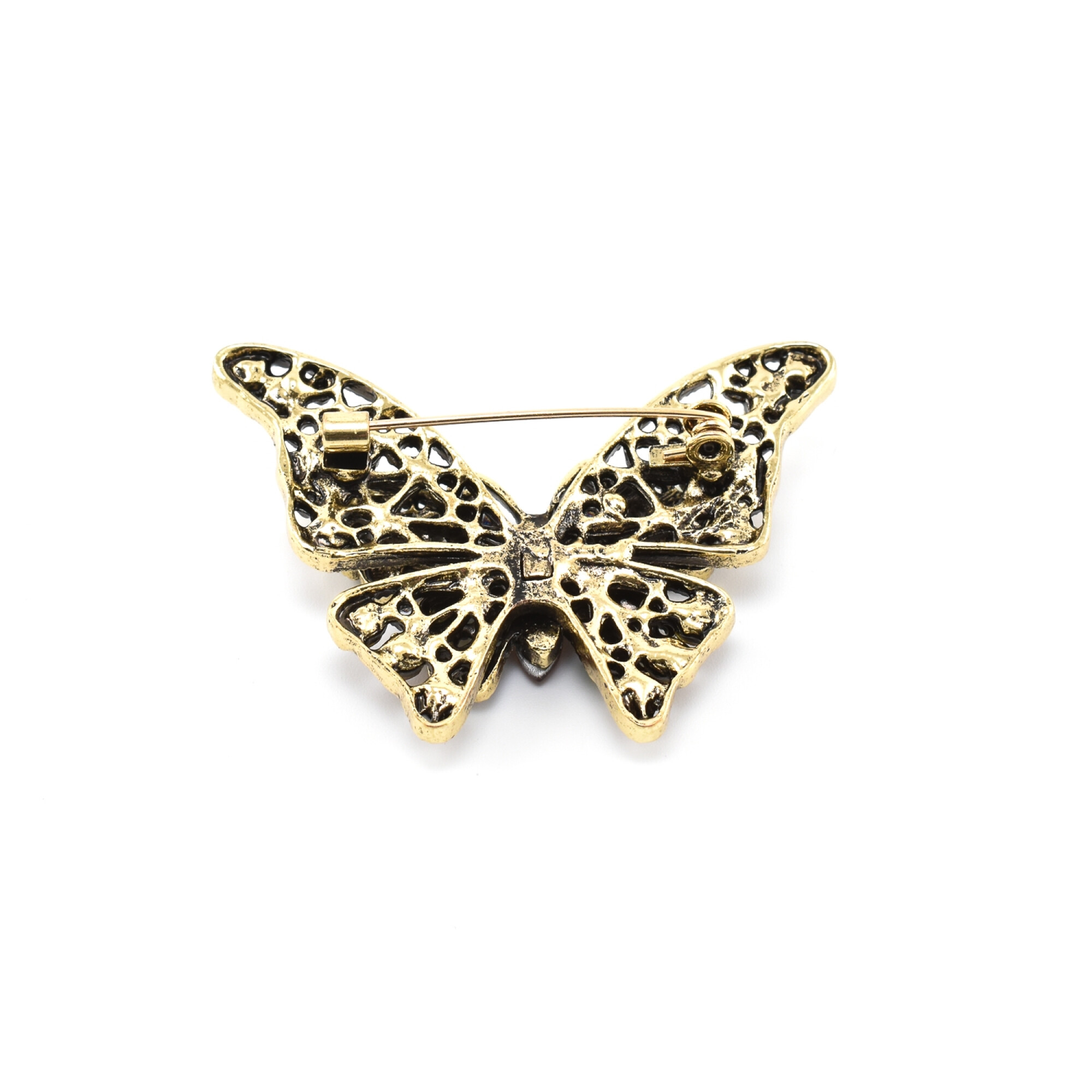 Brosa "Fluture" cu cristale zirconia