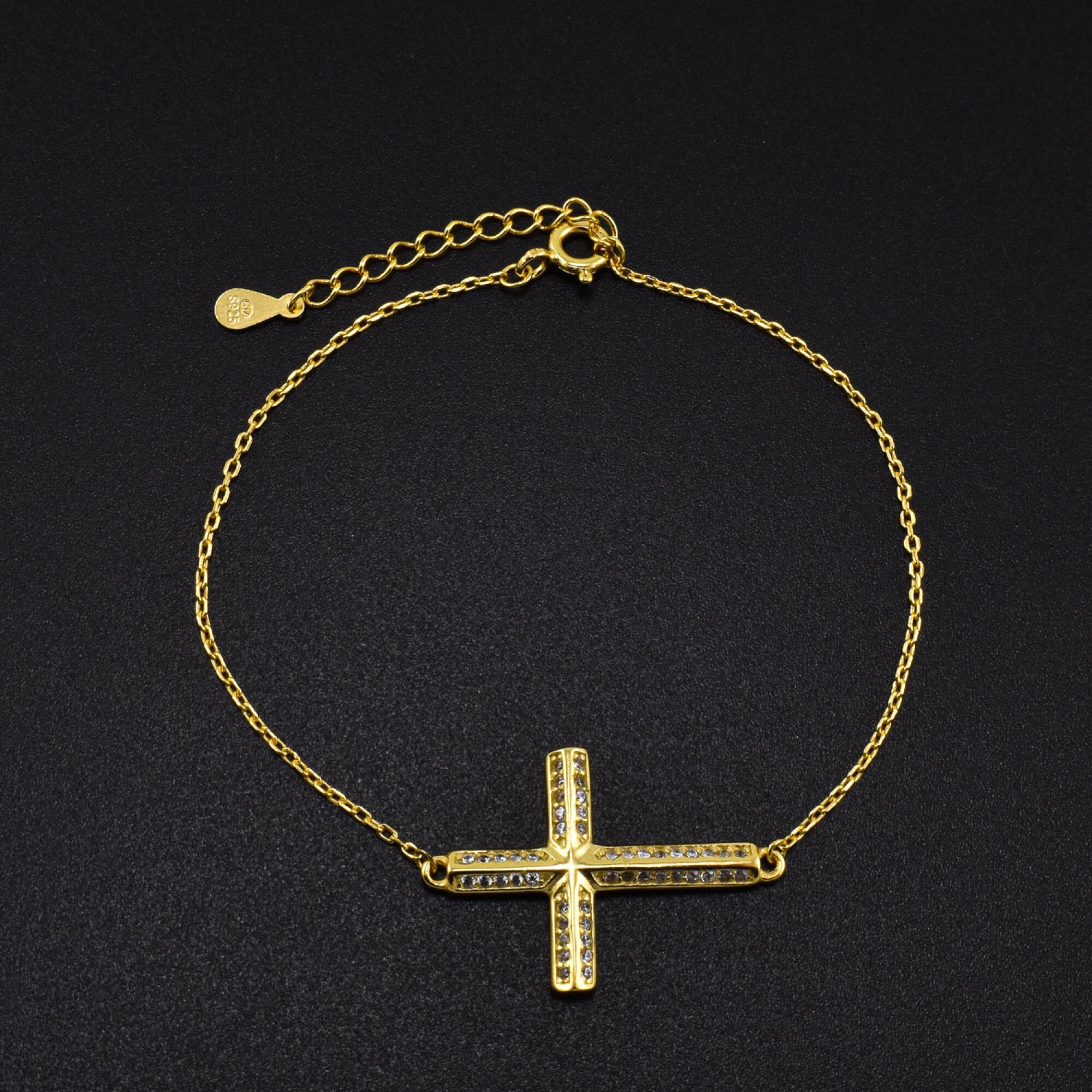 Bratara dama din argint placat cu aur 18K BDAG-B-139