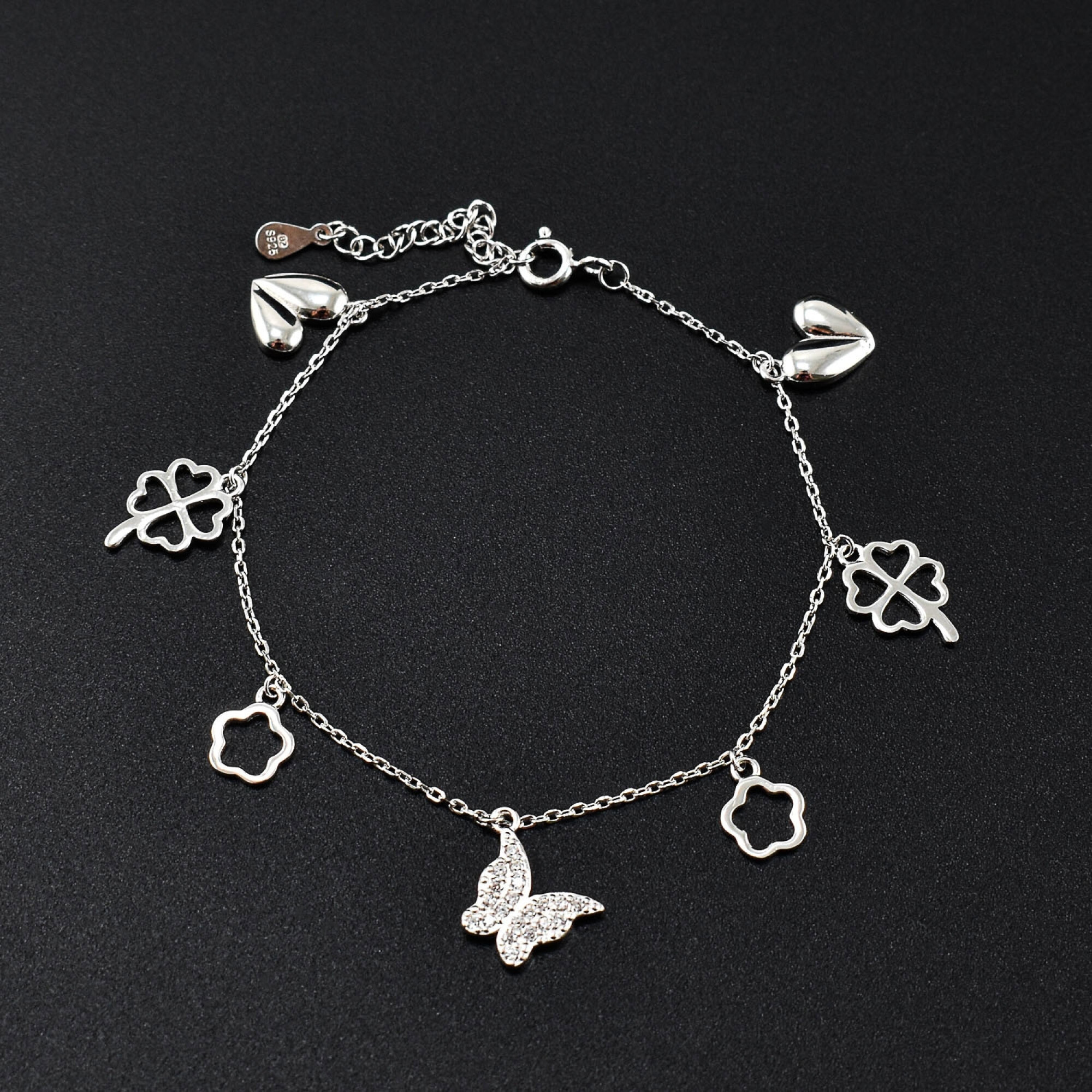 Bratara dama din argint cu cristale swarovski BDAG-B-58
