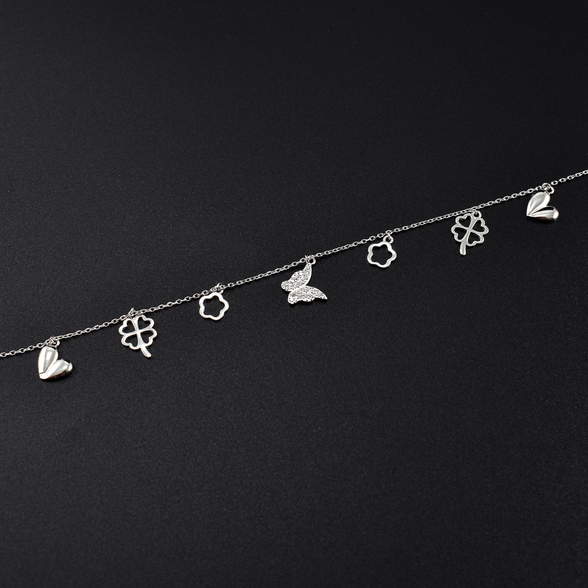 Bratara dama din argint cu cristale swarovski BDAG-B-58