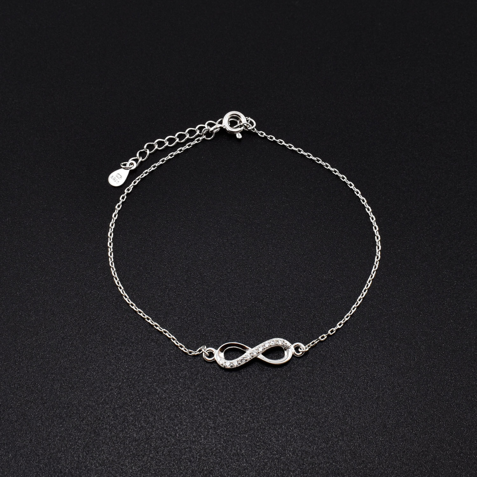 Bratara dama din argint cu accesoriu in forma de infinit BDAG-B-75