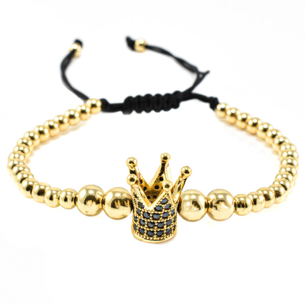 Bratara barbati Cubic Zirconia Crown