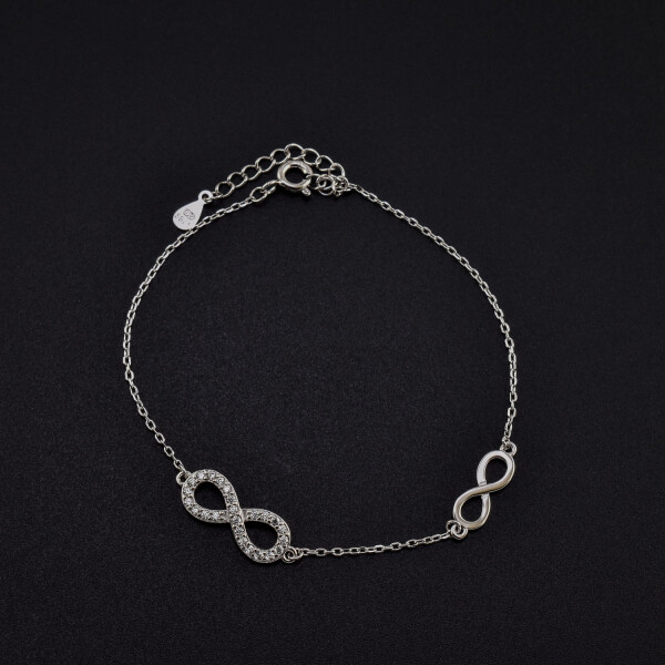 Bratara dama din argint  ”Infinit” cu cristale swarovski