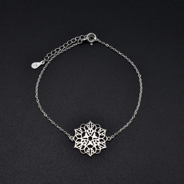 Bratara dama din argint  ”Flower”