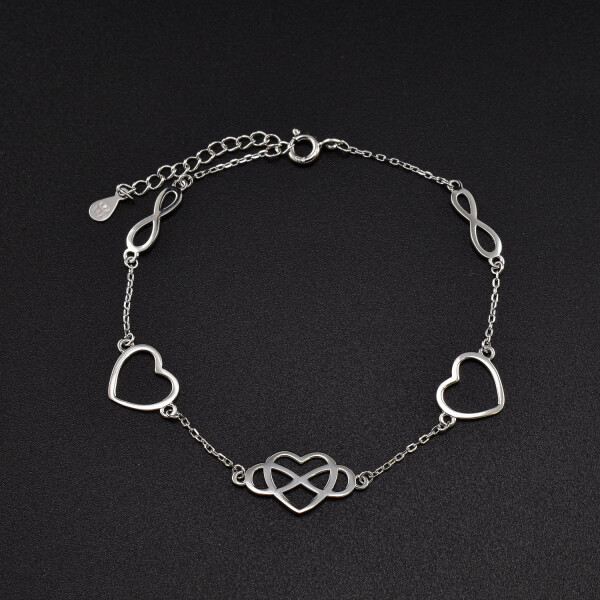 Bratara dama din argint ” infinity love”