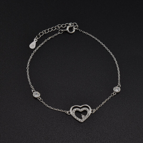 Bratara dama din argint ” Loved Heart”