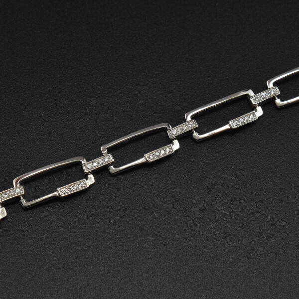 Bratara dama din argint cu cristale swarovski BDAG-B-233