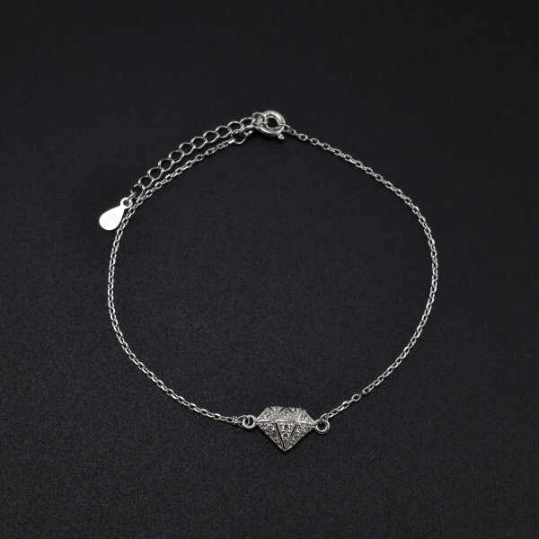 Bratara dama din argint  ”DIAMANT” cu cristale swarovski