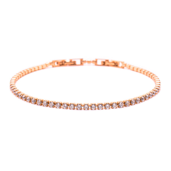 Bratara Tennis cu cristale swarovski placata cu aur 18K 