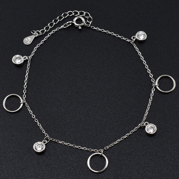 Bratara dama din argint cu cristale swarovski BDAG-B-27