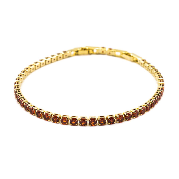 Bratara dama placata cu aur 18k cu cristale swarovski