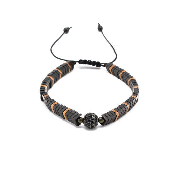 Bratara barbati din otel inoxidabil cu bila Shamballa BBB-288