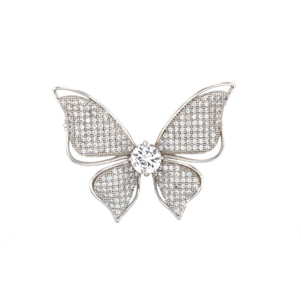 Brosa "Fluture" cu cristale swarovski