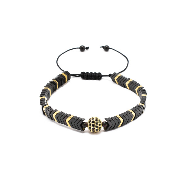 Bratara barbati din otel inoxidabil cu bila Shamballa BBB-287