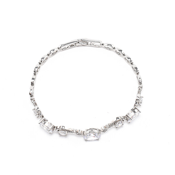 Bratara dama argintie placata cu aur 18k