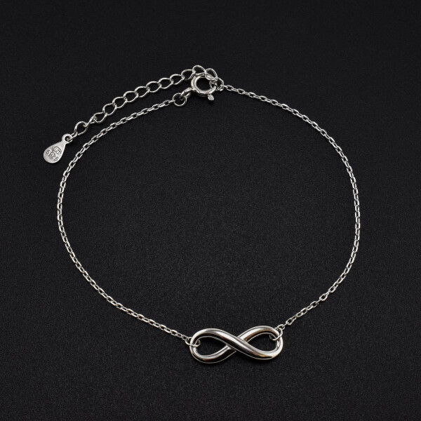 Bratara dama din argint cu accesoriu in forma de infinit