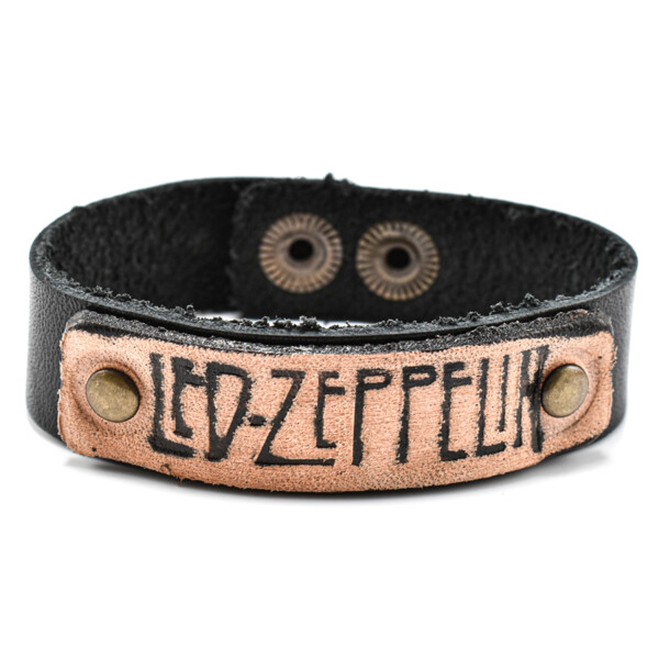 Bratara barbati din piele naturala led zeppelin