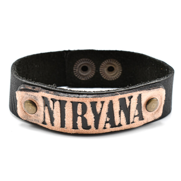 Bratara barbati din piele naturala Nirvana