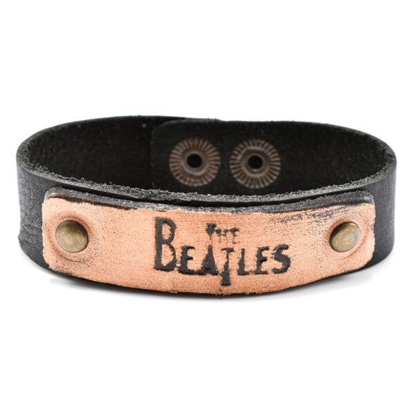 Bratara barbati din piele naturala the beatles