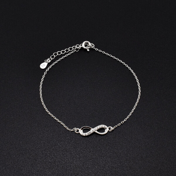 Bratara dama din argint cu accesoriu in forma de infinit BDAG-B-75