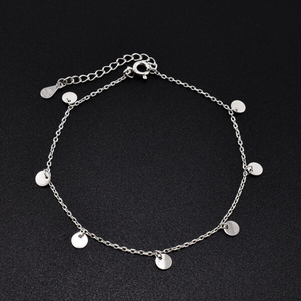 Bratara dama din argint cu accesorii in forma de banuti