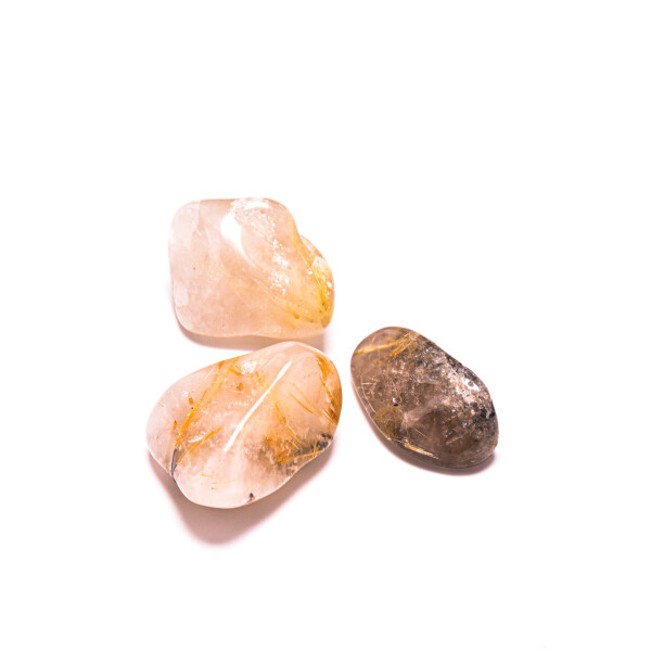 Piatra rulata cuart cu rutil