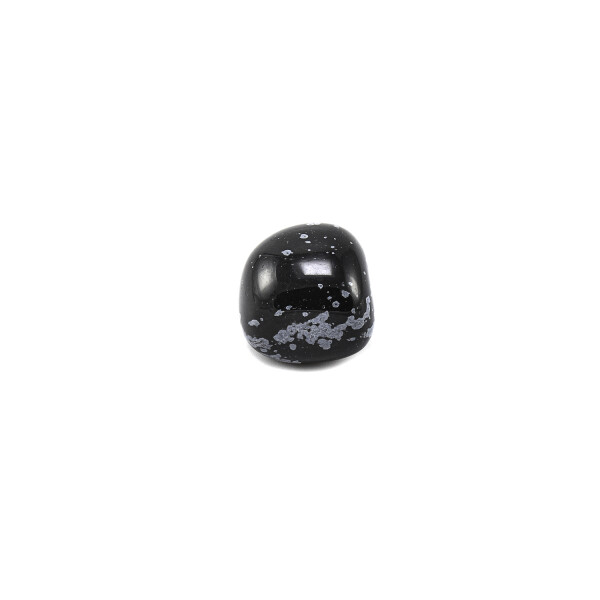 Piatra rulata obsidian snowflake