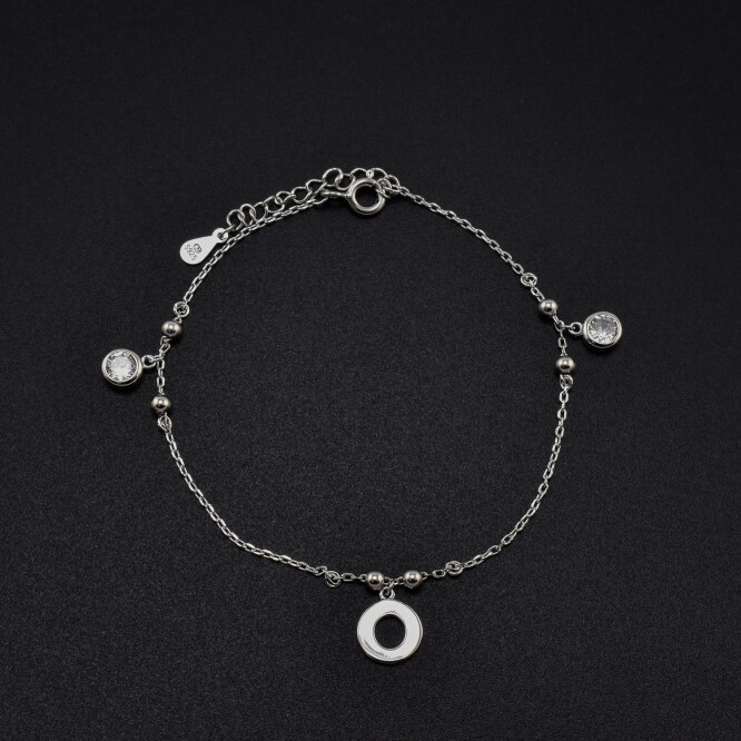 Bratara dama din argint  ”simple elegance” cu cristale swarovski