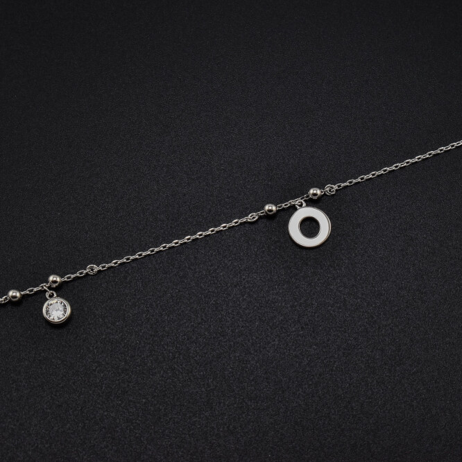 Bratara dama din argint  ”simple elegance” cu cristale swarovski